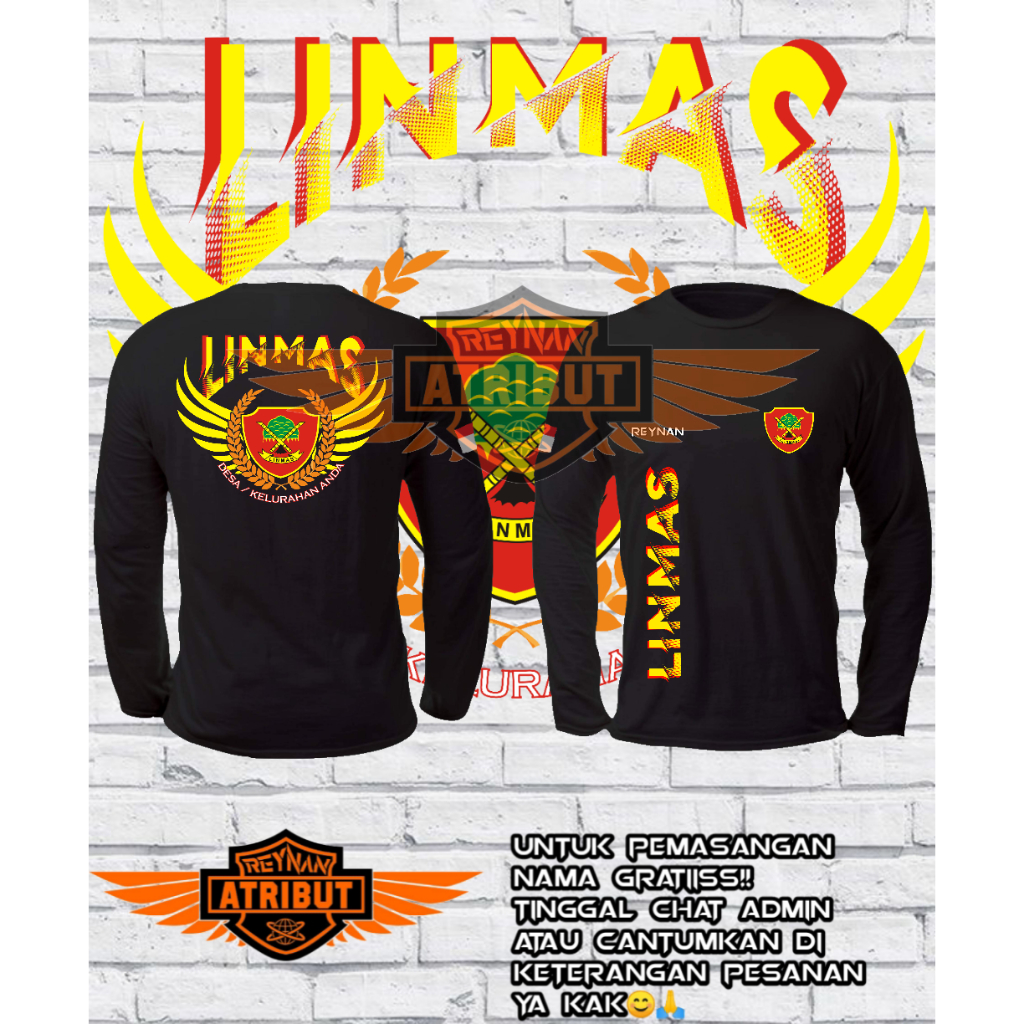 kaos linmas / kaos lengan panjang linmas / T-Shirt linmas baru