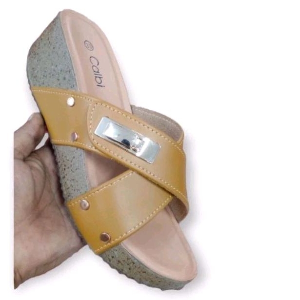 Calbi | sandal wanita | sandal wedges|  premium