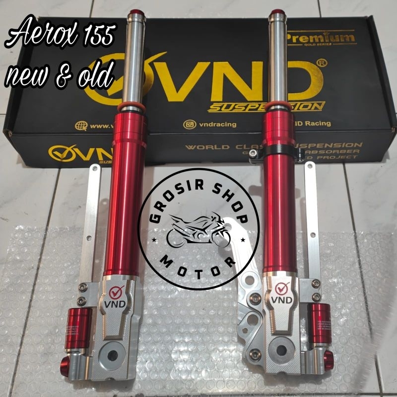 Shock depan usd Vnd Ak 111 B1 Aerox new Aerox old / Shock depan Vnd Aerox 155 new Aerox 155 old Vnd 