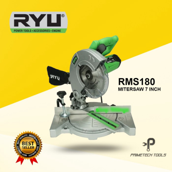 Miter Saw RYU RMS180 7” Berkualitas