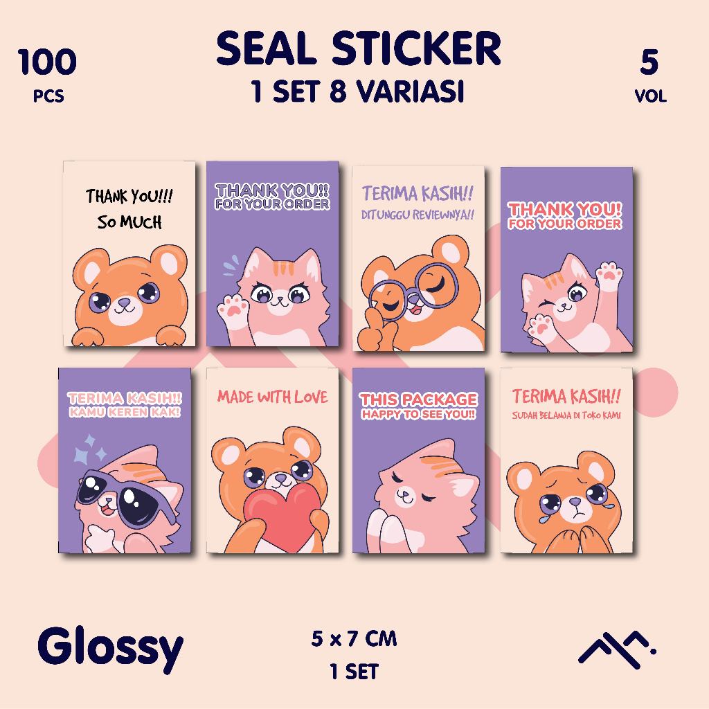 

[100PCS] Seal Sticker Segel Lucu Aesthetic Emote Character VOL.5 || Label Pengiriman || Label Pelindung || Sticker || Sticker Olshop || Aesthetic || Esthetic || Hampers Vol. 5