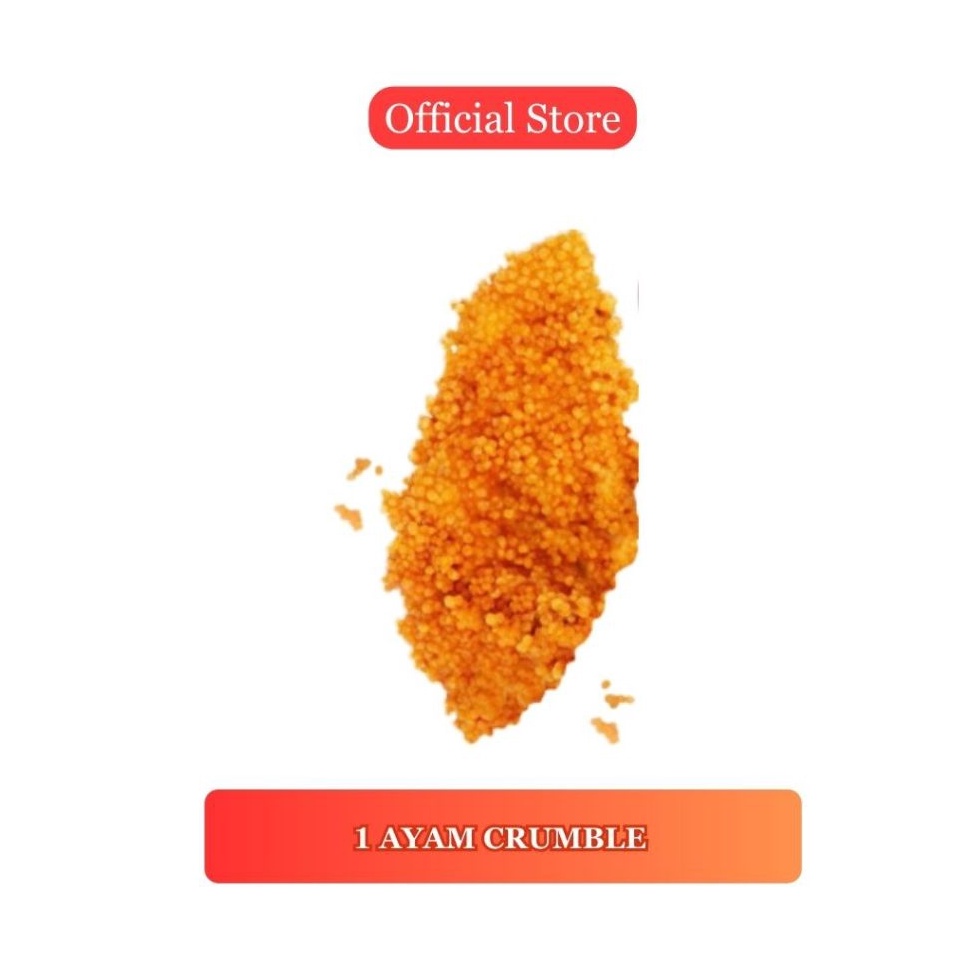 

HEMAT PROMO LIVE SALE Ayam Crumble Crispy Geprek Bensu Tanpa Sambal 1 Pcs