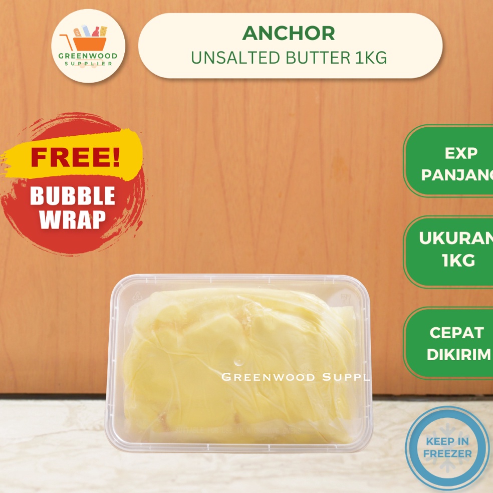 

Swip up Unsalted Butter Anchor Mentega Tawar Anchor 1KG