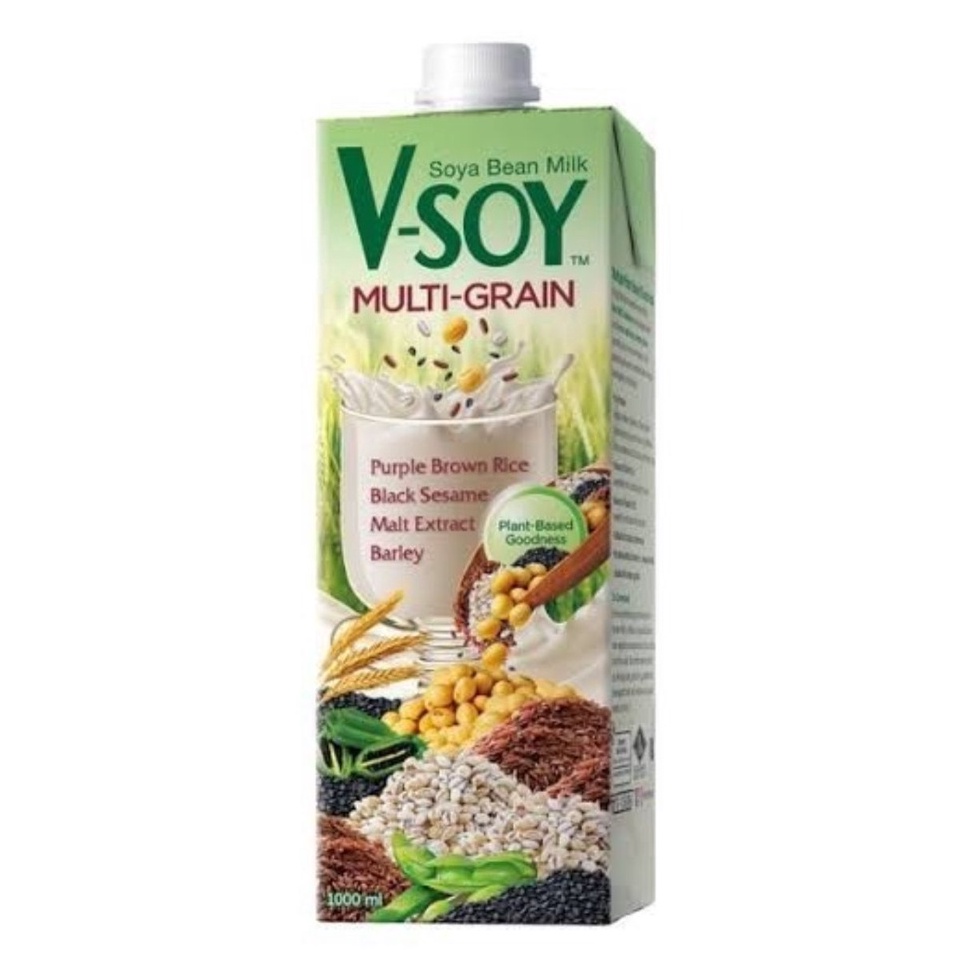 

HEMAT PROMO Vsoy Susu Kedelai Multi Grain 1ltr Vsoy Soya GosendGrab