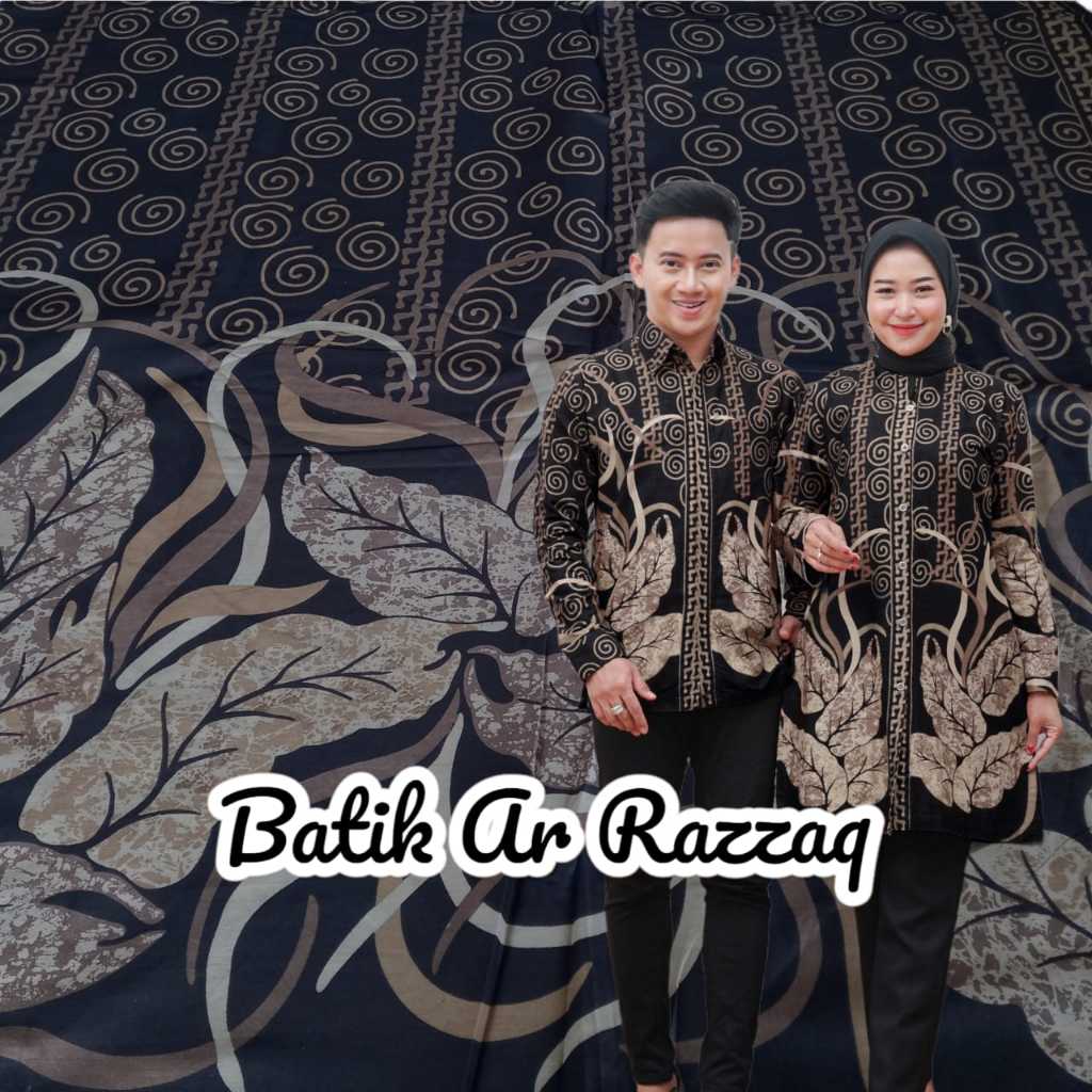 Kain batik printing motif daun kumis bahan baju kain meteran kain katun halus kantor terlaris