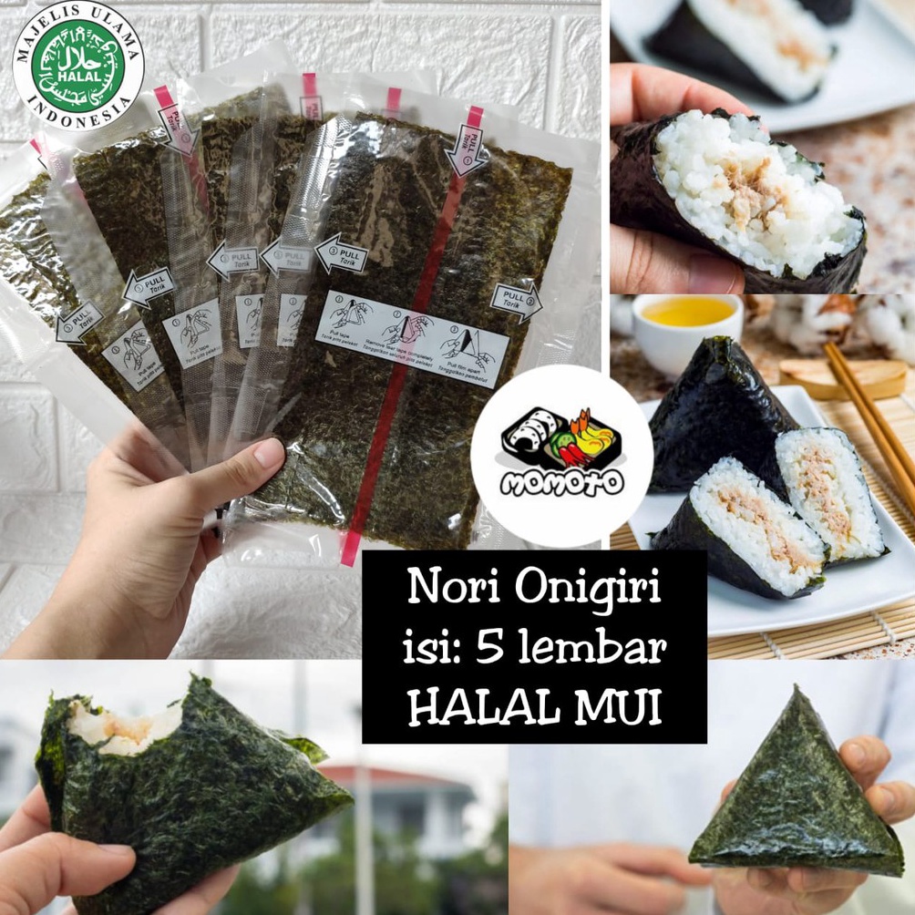 

Terlaku Nori Onigiri Wrapper Halal MUI 5 lembar Rumput Laut Import untuk Nasi Kepal Triangle Sushi Nori 97