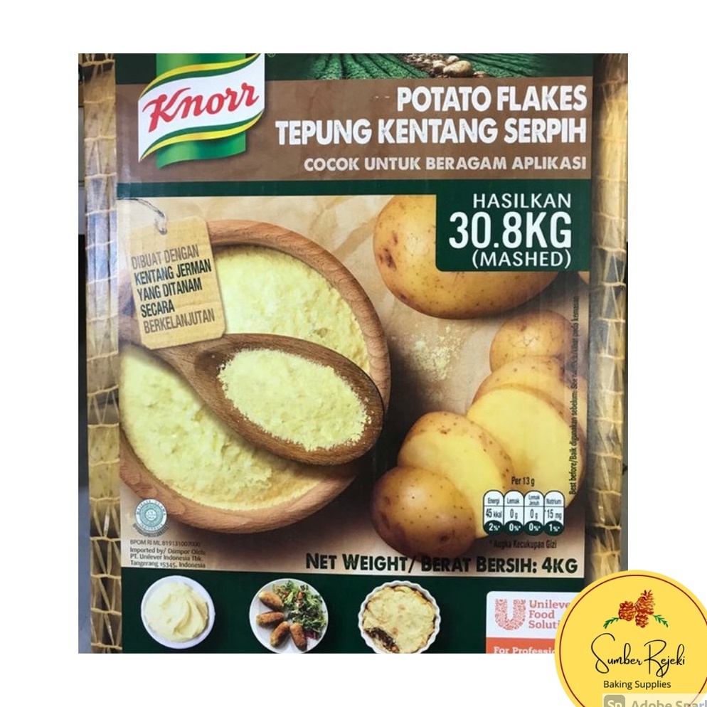 

Big sale Knorr Tepung Kentang Serpih Potato Flakes 5 GR 1 KG Z99