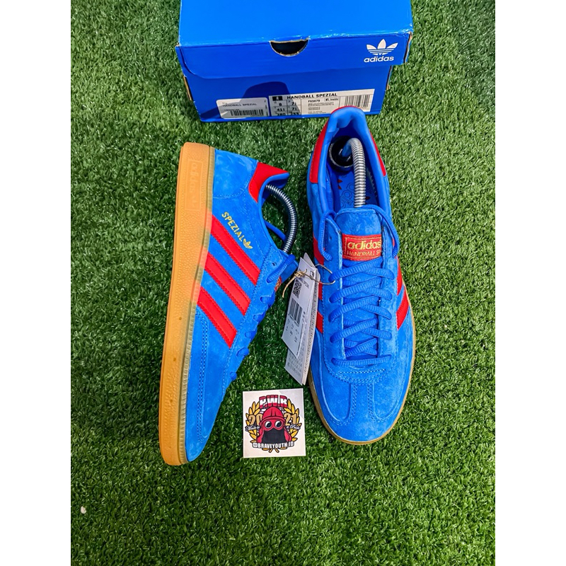Adidas Spezial Bright Blue Vivid Red (Cw Manchester) Original - FX5675