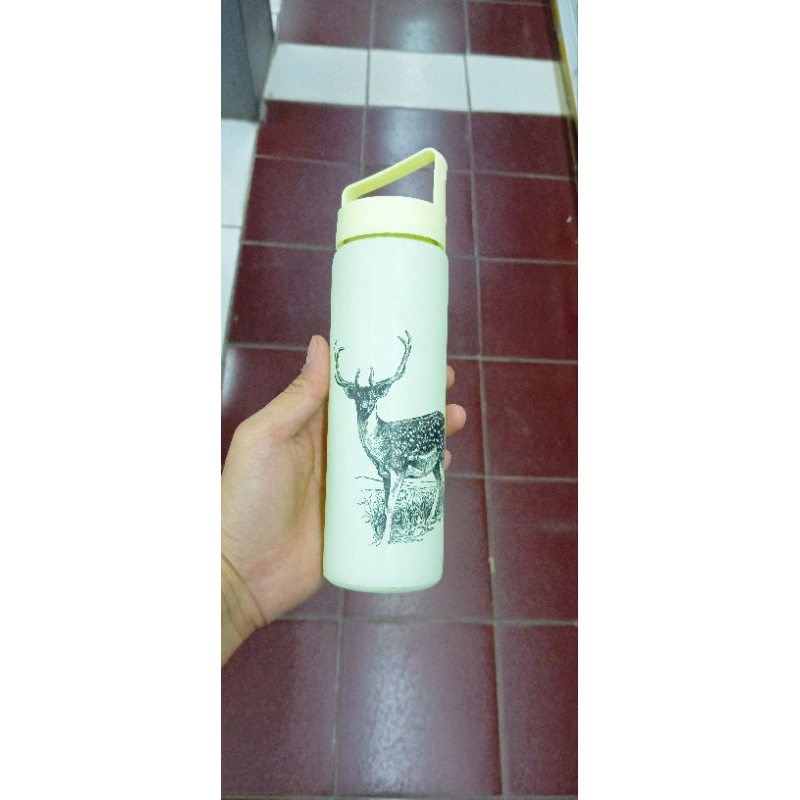 GLASS BOTTLE BOTOL KACA MOTIF RUSA