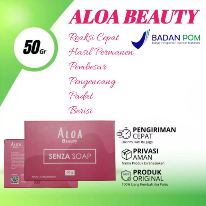 Sabun pembesar dan pengencangan payudara ampuh permanen senza soap by ALOA BEAUTY
