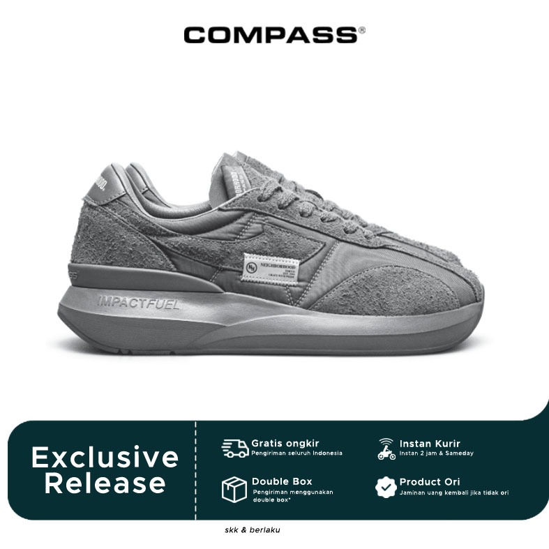 [Edisi Terbatas] COMPASS x NEIGHBORHOOD GREY