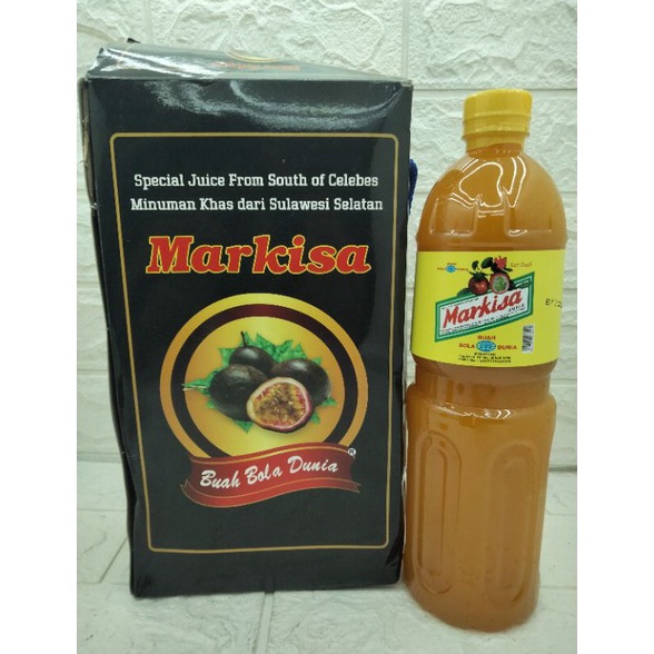 Laris sirup markisa Bola Buah Dunia asli Makassar isi 1 liter 1 79