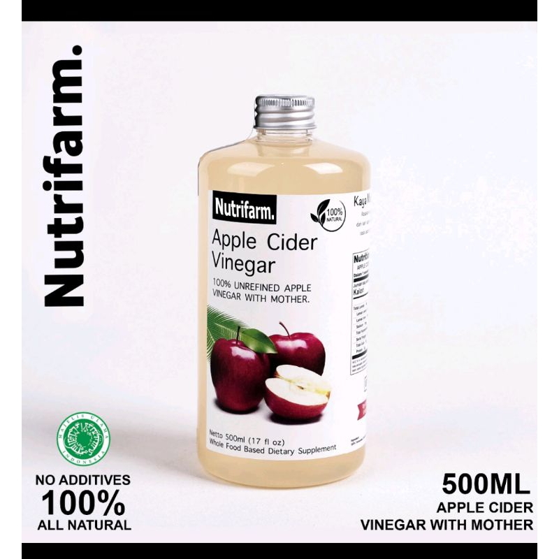 

Apple Cider Vinegar Nutrifarm / Cuka Apel Organik with mother