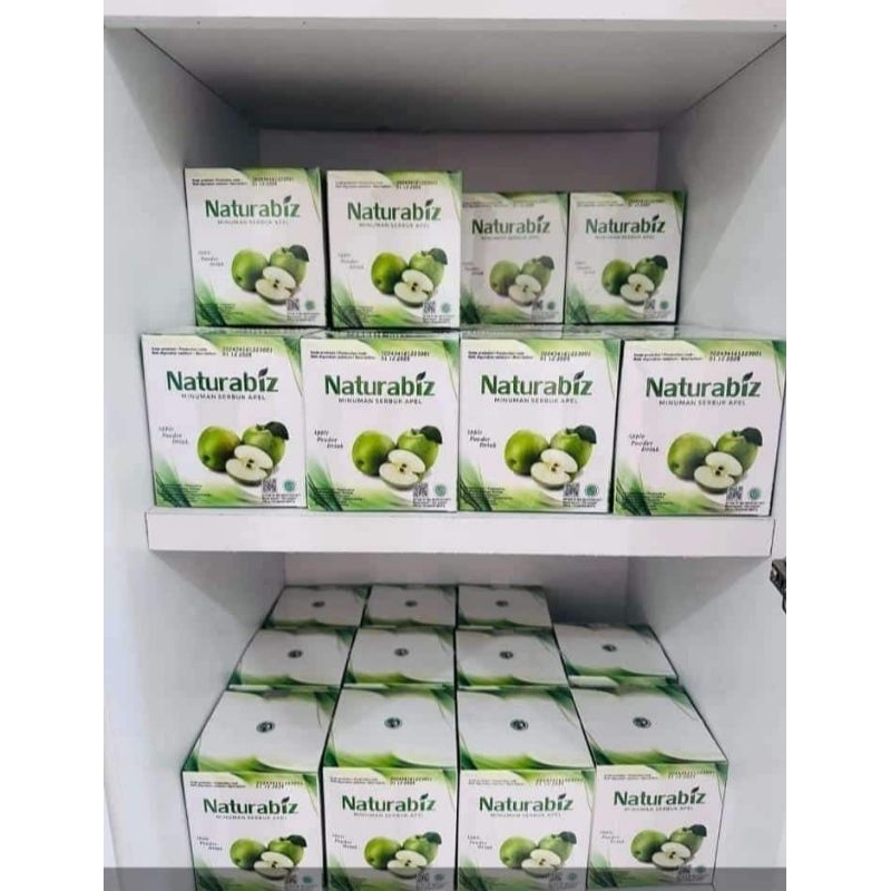 

Naturabiz minuman serbuk apel 100% original , 1 box 210rb (10 sachet) / 1 paket (550rb)