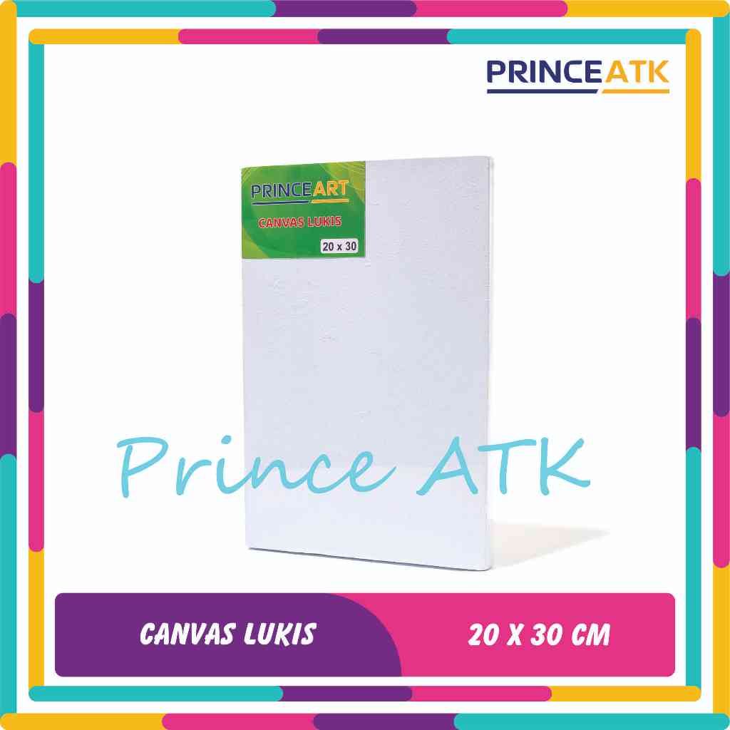 

[PRINCE ART] Canvas / Kanvas Lukis Putih Ukuran 20 x 30 Cm