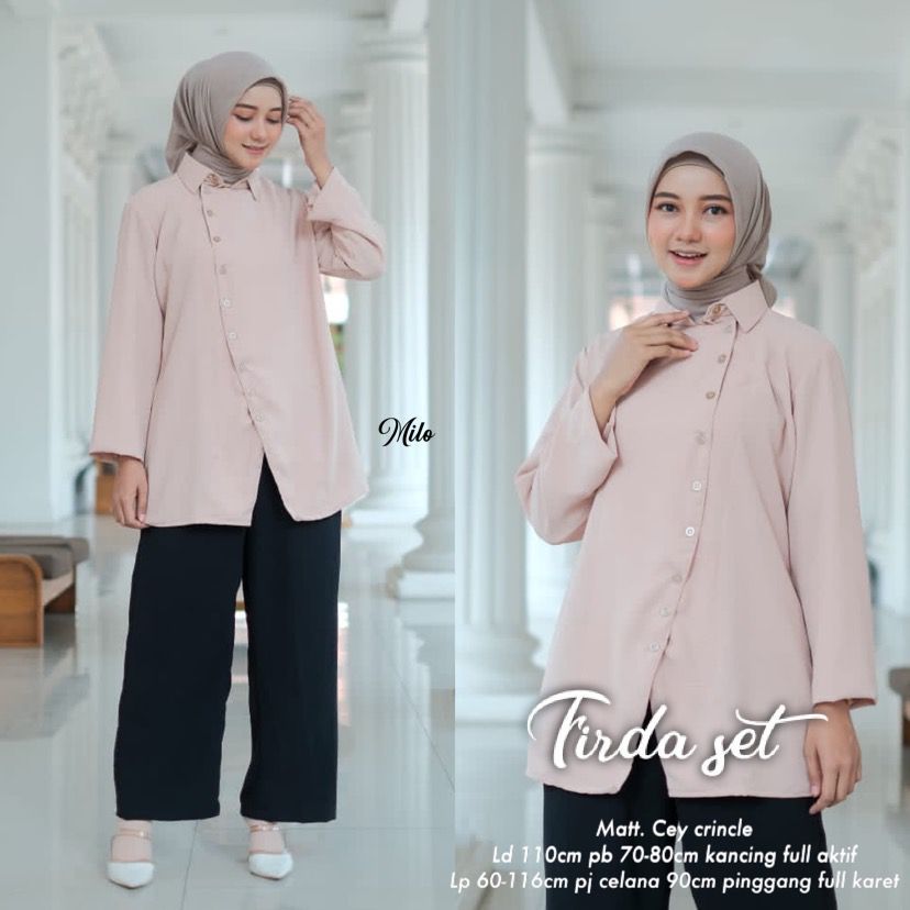 MUMU - ATANA SET SETELAN WANITA CRINKLE AIRFLOW MODIS MURAH TERLARIS/Setelan Crinkle Air fllo set ve