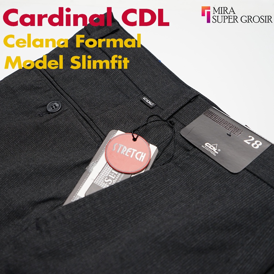 New event CDL CARDINAL CELANA KAIN KANTOR FORMAL PRIA PANJANG SLIMFIT BAHAN DASAR KAIN WOLL VISCOSE 