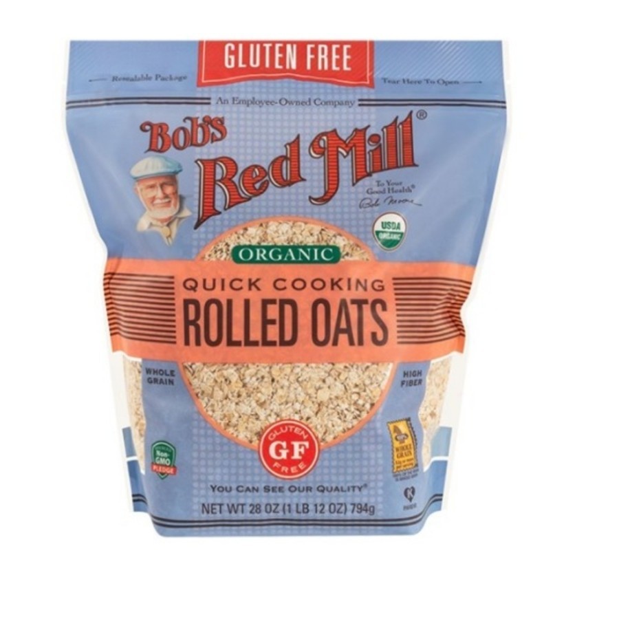 

Gluten Free Organic Quick Cooking Rolled Oats Bob Red Mill 794 Gram