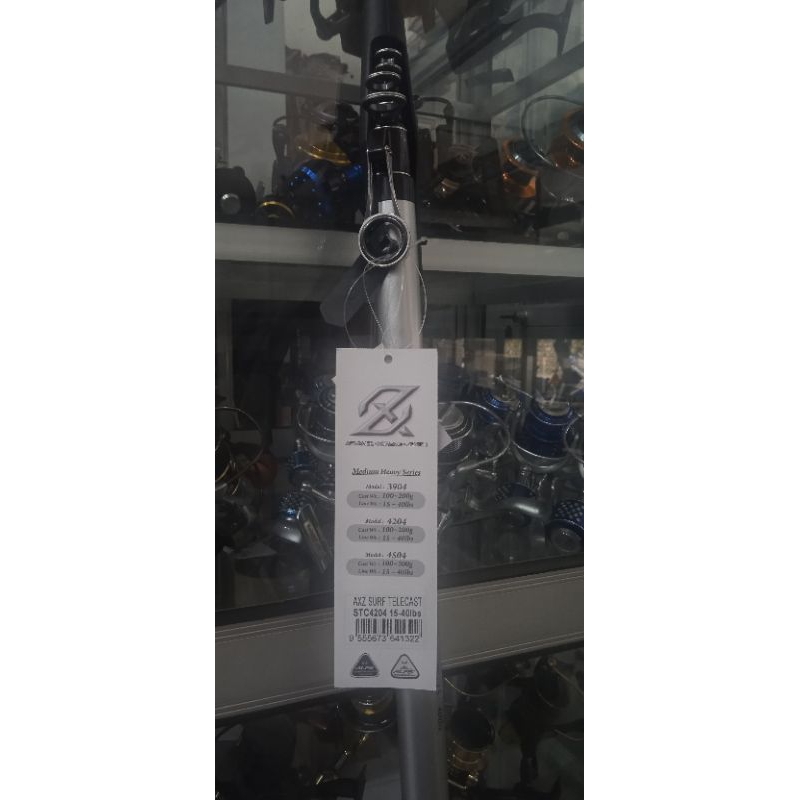 JAC Joran Teleskopik Joran Pancing Joran Laut Joran Pasiran  merk AXZ Surf Telecast 4204