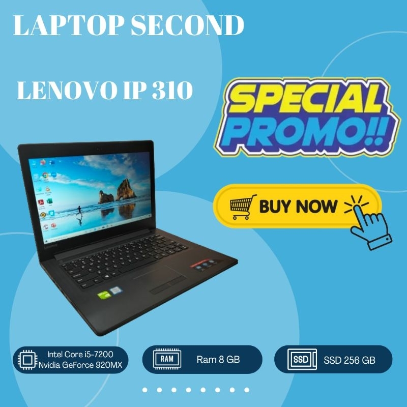 Laptop Second Lenovo Core i5 Ram 8 Gb