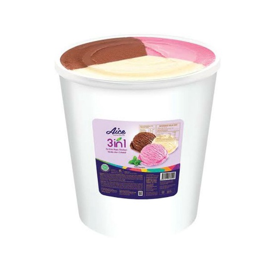 

FREE ONGKIR Es Krim Aice 8 liter Ice Cream Aice 3in1 neopolitan 8 ltr