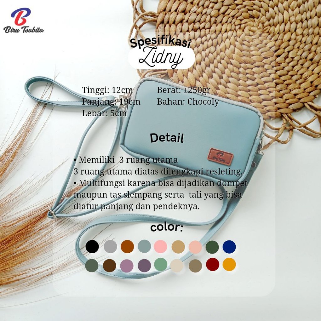 Tas Zidny by Biru Tsabita, Tas selempang wanita, tas wanita