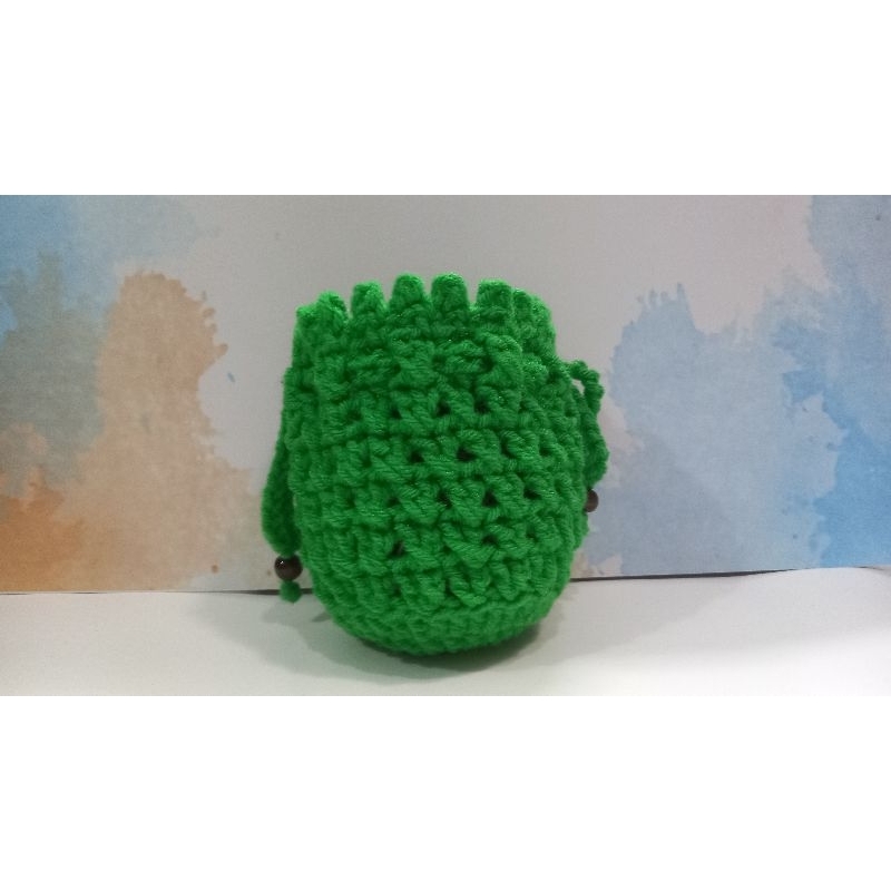 Pouch Serut Rajut Bulat