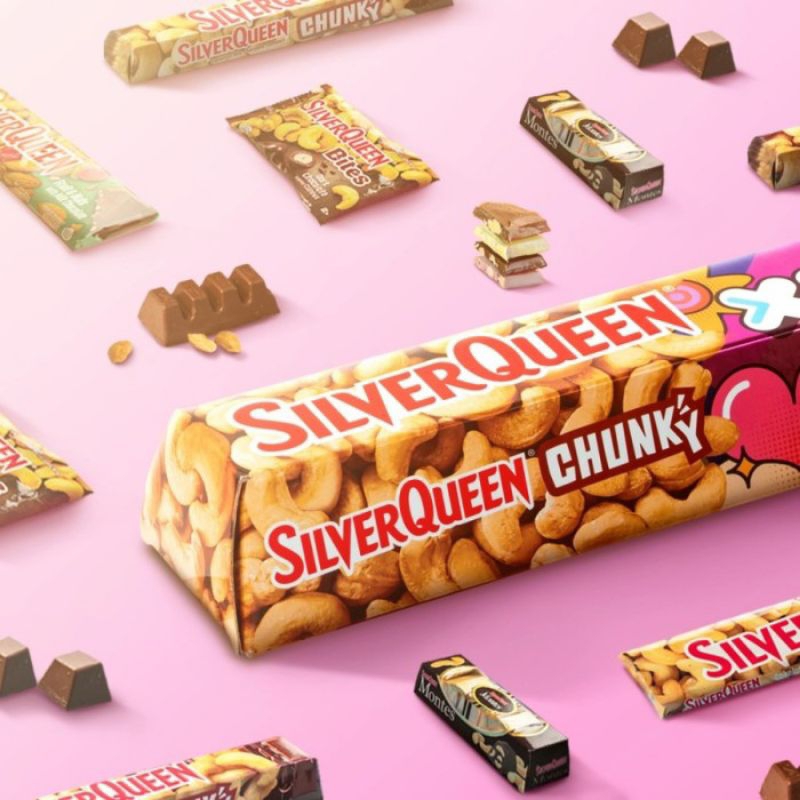 

SILVERQUEEN CHUNKY 1KG JUMBO SIZE LIMITED EDITION COKLAT VALENTINE SQ BIG SIZE CASHEW / MEDE