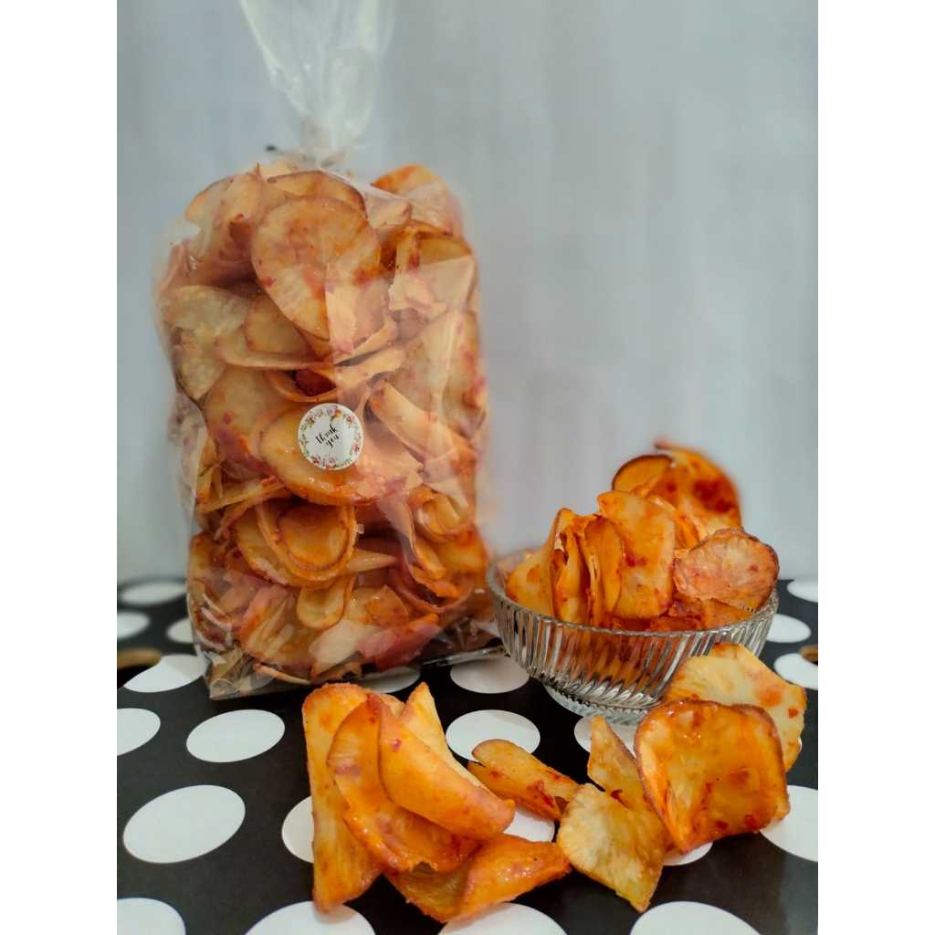 

Keripik Singkong Lengket Pedas 500 gram