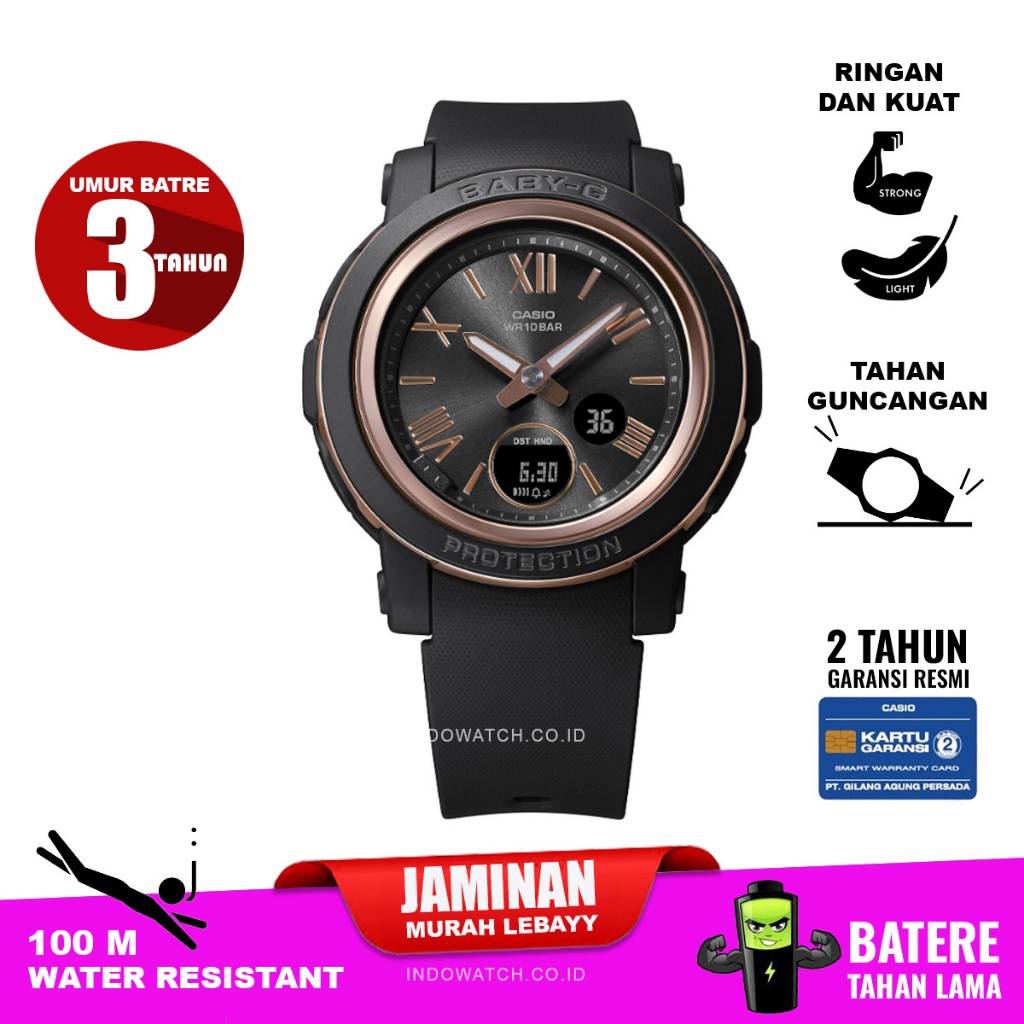 Casio baby-g BGA-290-1A bga290 bga 290 original garansi resmi