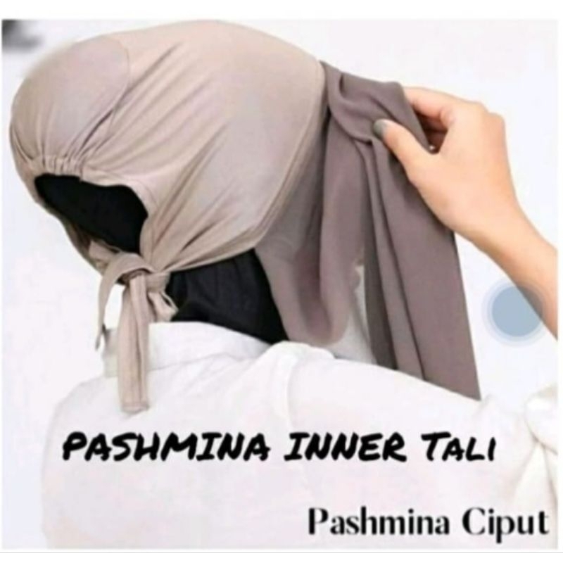 pashmina inner 2in1 /panjang + inner cruty banydol/pashmina malaya