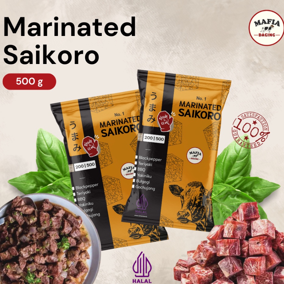 

TVVK4534 Ready Stok Marinated Saikoro 5 gram Saikoro Marinasi Siap Masak 1 Halal
