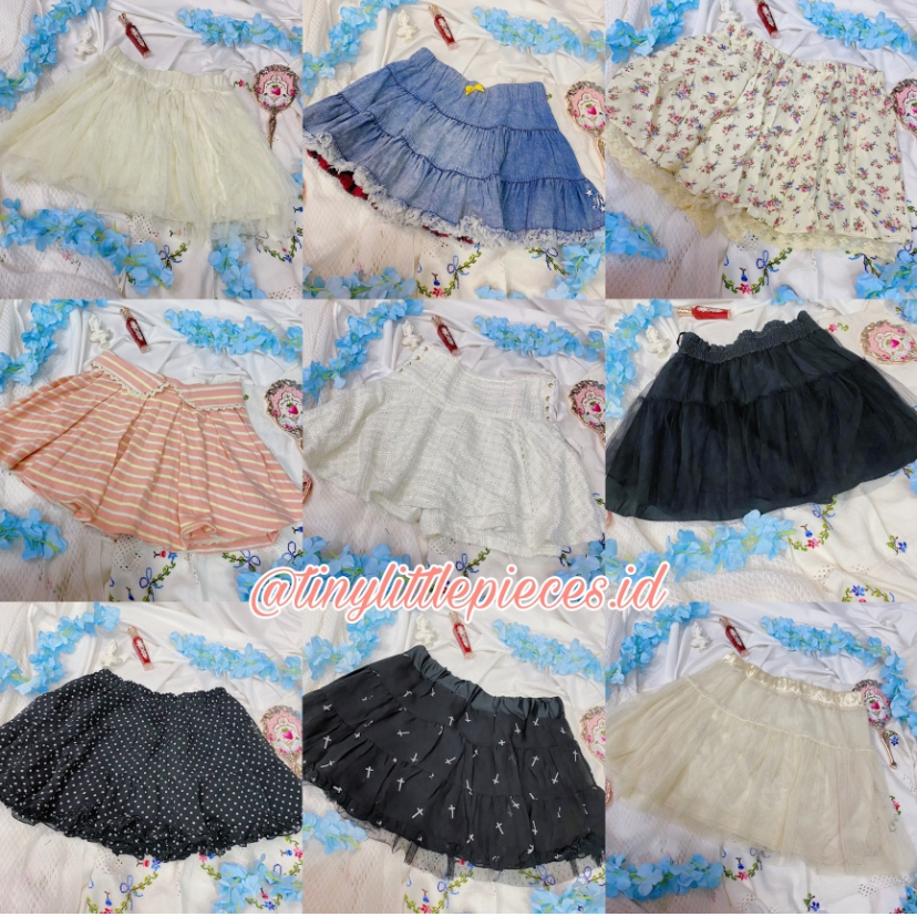 Coquette Cottagecore Skirt/Rok Rokcel  Skort Tutu Y2K Fairycore Vintage vibes Liz Lisa