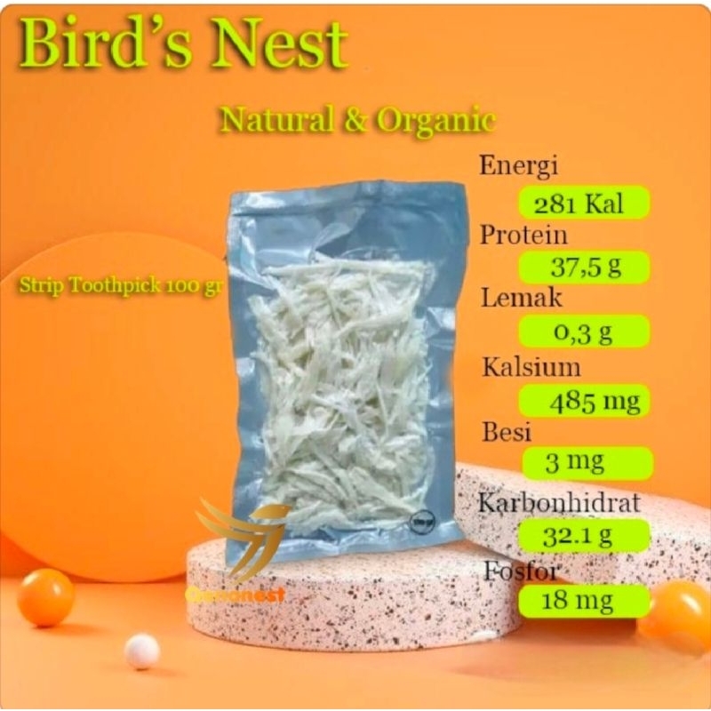 

Sarang Burung walet Batahan Bersih - 25 gr