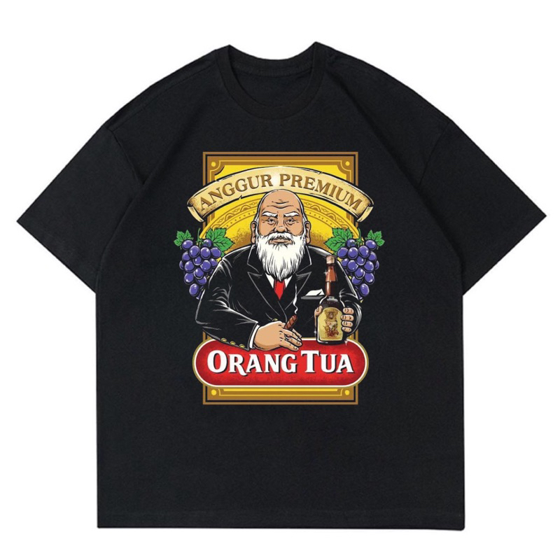 KAOS ORANG TUA VINTAGE | T-SHIRT BAJU GAMBAR ORANG TUA | KAOS ORANG TUA
