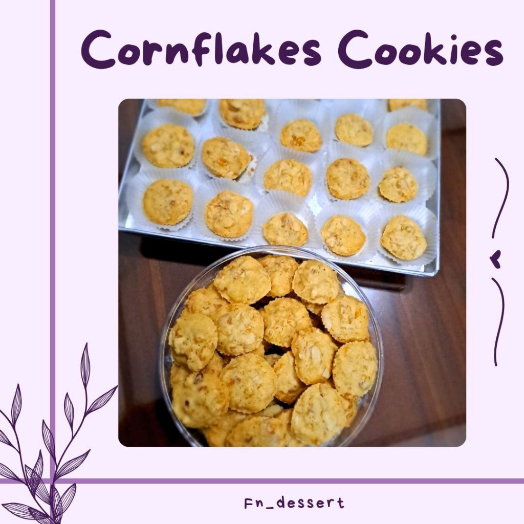 

CORNFLAKES COOKIES (500 GR) | KUE KERING CORNFLAKES | KUE CORNFLAKES KUE LEBARAN | KUE CORNFLAKES RENYAH