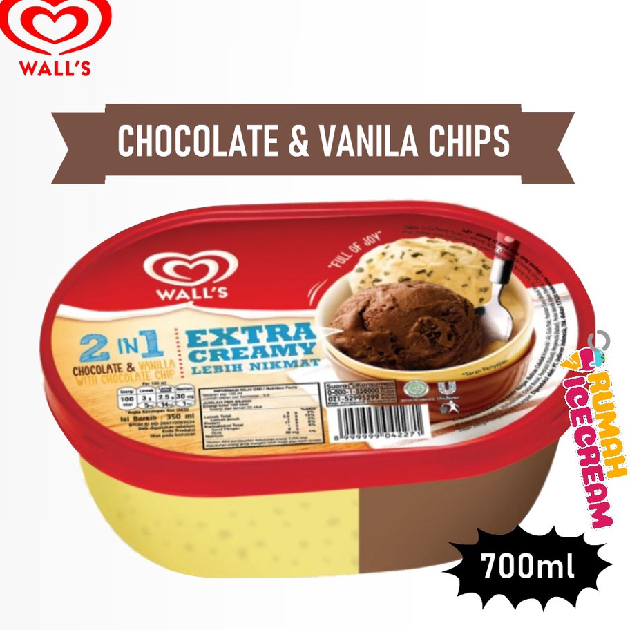 

VFNV473 COD NEWPRODUCT Ice Cream Es Krim Choco Vanilla Chips Walls