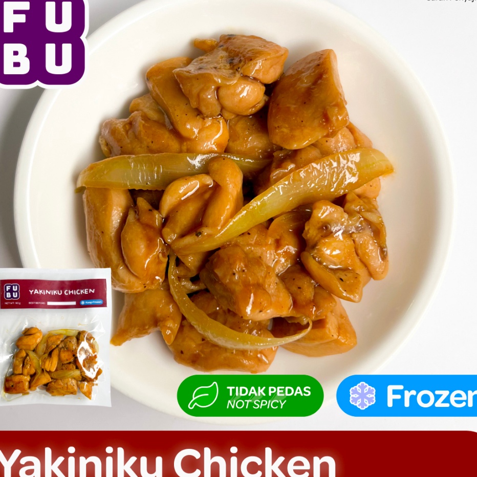 

HTVB437 Terbaru 33 FUBU Yakiniku Chicken Ayam Manis Asin ala Jepang Satu Porsi Lauk Instan Frozen Food