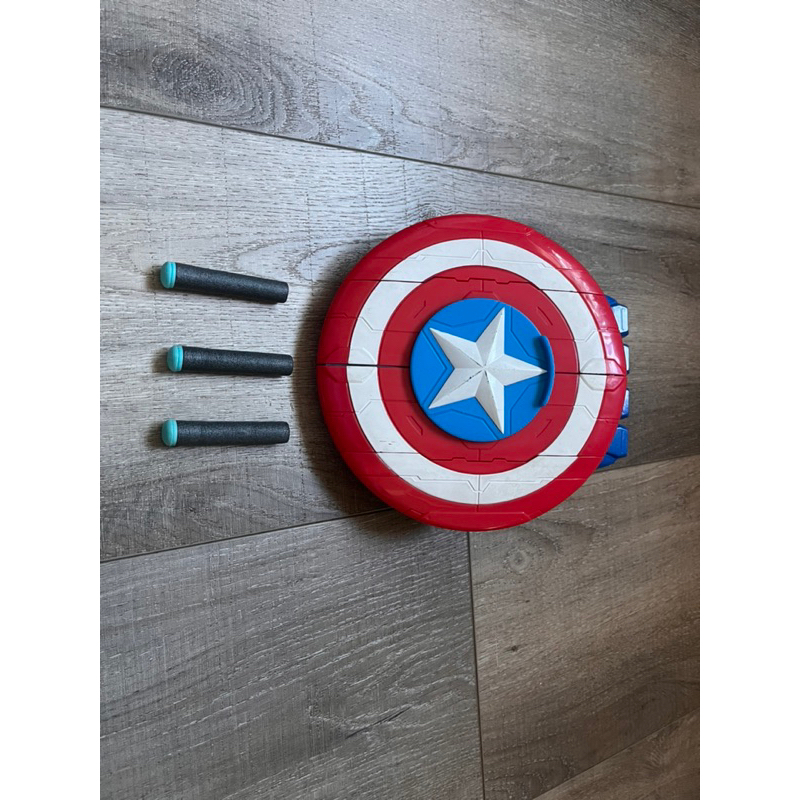 Nerf Marvel Avengers Mech Strike Captain America Strikeshot Shield