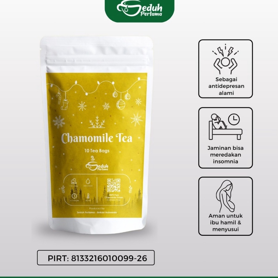 

NFSX6713 Terlaku Seduh Pertama 1 Tea Bag Chamomile Teh Insomnia Flower Tea Siap Seduh Kemasan Ekonomis Dalam Kantong Teh