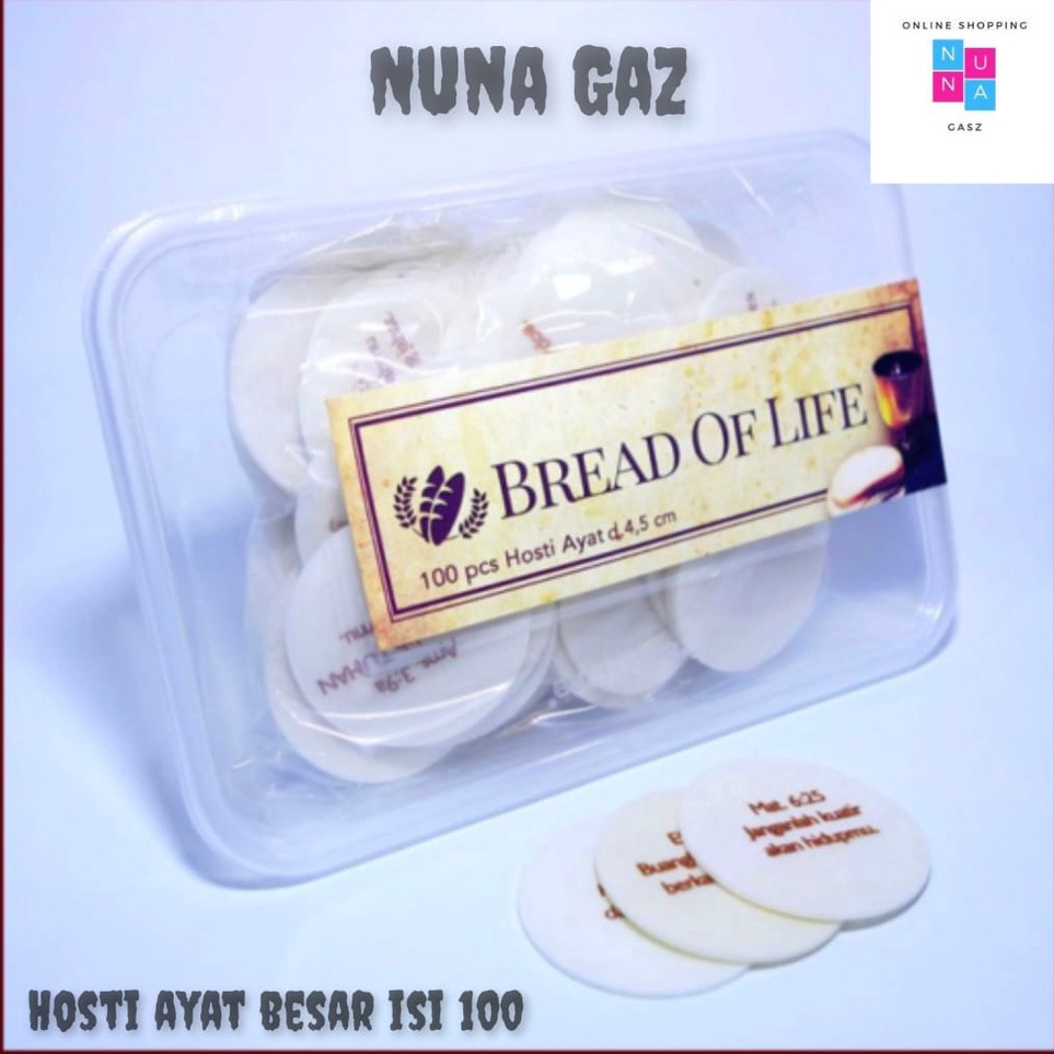 

XCZT421 Terlaris Hosti Ayat Perjamuan Diameter 5cm Isi 1