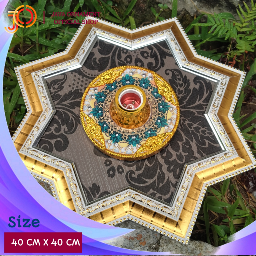 Pitingan Lampu Hiasan lampu Plafon PVC Bahan Lis figura Ornamen Gypsum