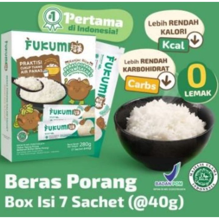 

JVJH6264 STAR Fukumi Beras Porang Box Sachet 28gr isi 7 Sachet