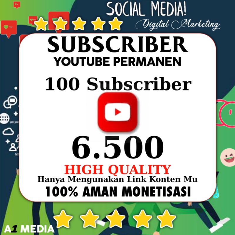 SUBSCRIBER YOUTUBE REAL AKTIF MONETISASI PERMANEN BERGARANSI
