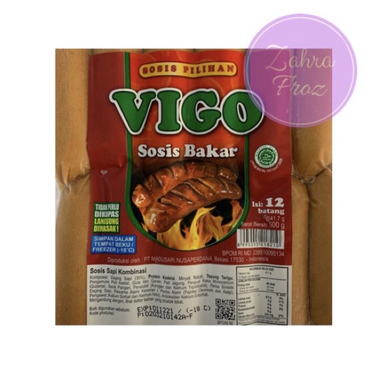 

CVJP184 MEGA SALE VIGO SOSIS SAPI BAKAR ISI 12 5GR
