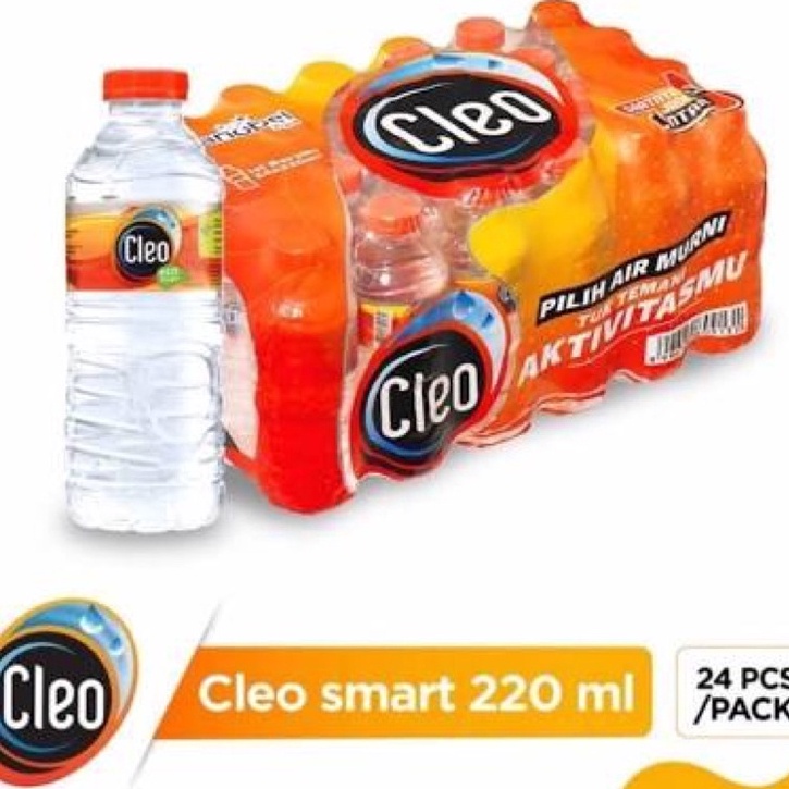 

RBFR695 XG34448 Cleo Mini 22ml isi 24 Pcs Air Mineral Botol Kecil 1 Dus