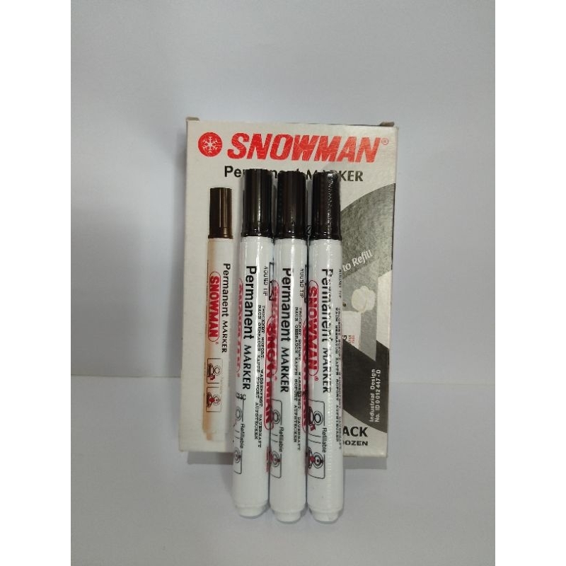 

Spidol Snowman Permanen AG-12Harga tertera adalah harga 1p SpidolMerek Snowman