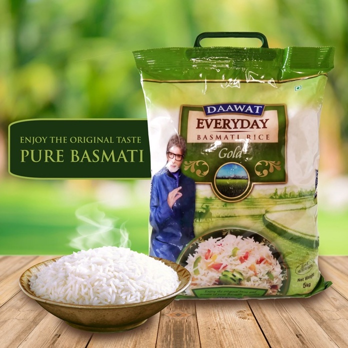 

QTMY7286 Stok terbaru Beras Basmati 1kg Premium Daawat LONG GRAIN original Beras Brasmati Arab Basmati Rice nasi Kebuli
