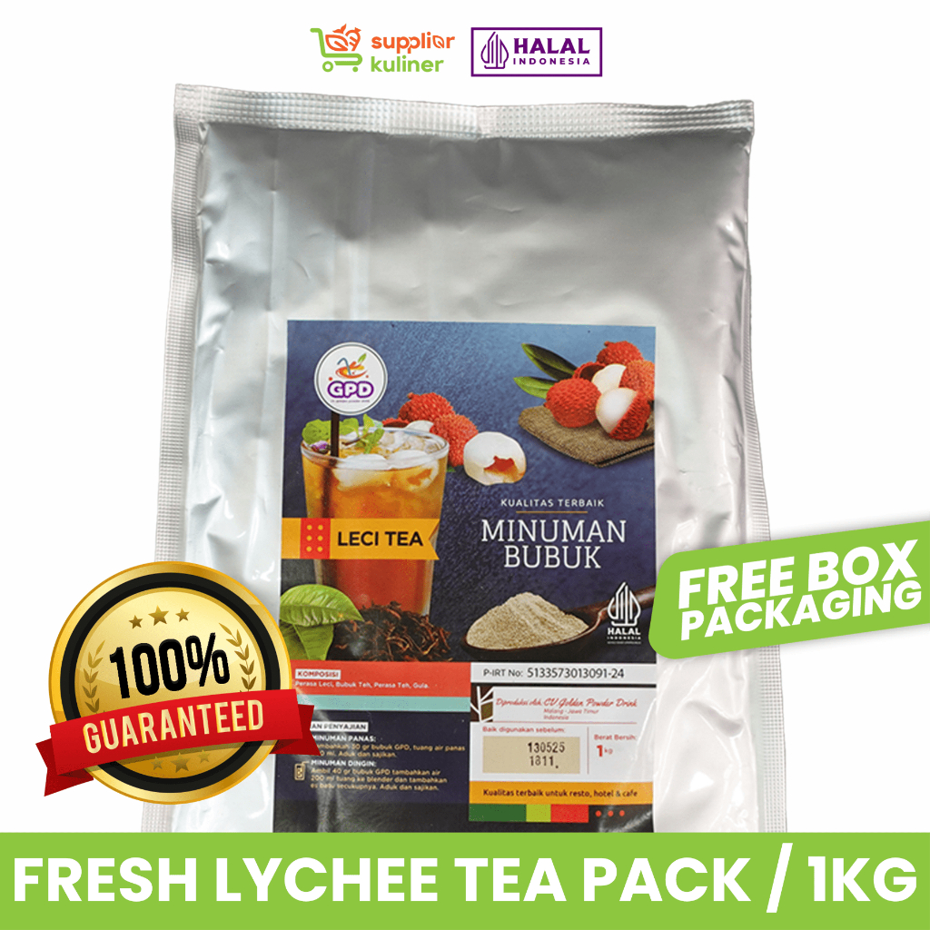 

LYCHEE TEA GOLDEN POWDER DRINK BUBUK MINUMAN PREMIUM