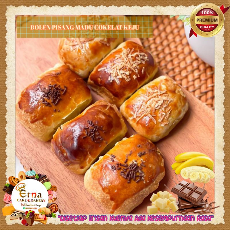 

BOLEN PISANG MADU COKELAT KEJU - Bolen Pisang - Bolen Cake - Kue Bolen